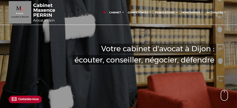 création de site internet avocat à Dijon