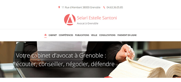 création de site internet avocat à Grenoble