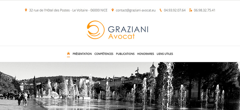 création de site internet avocat à Nice
